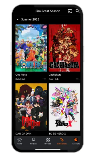 Crunchyroll Simulcasts
